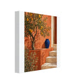 Terracotta citrus grove Mediterranean canvas wall art